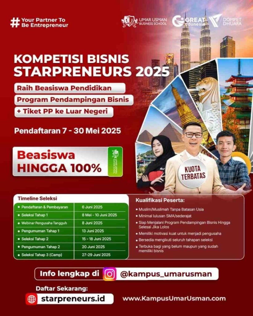 kompetisi bisnis starspreneur 2025