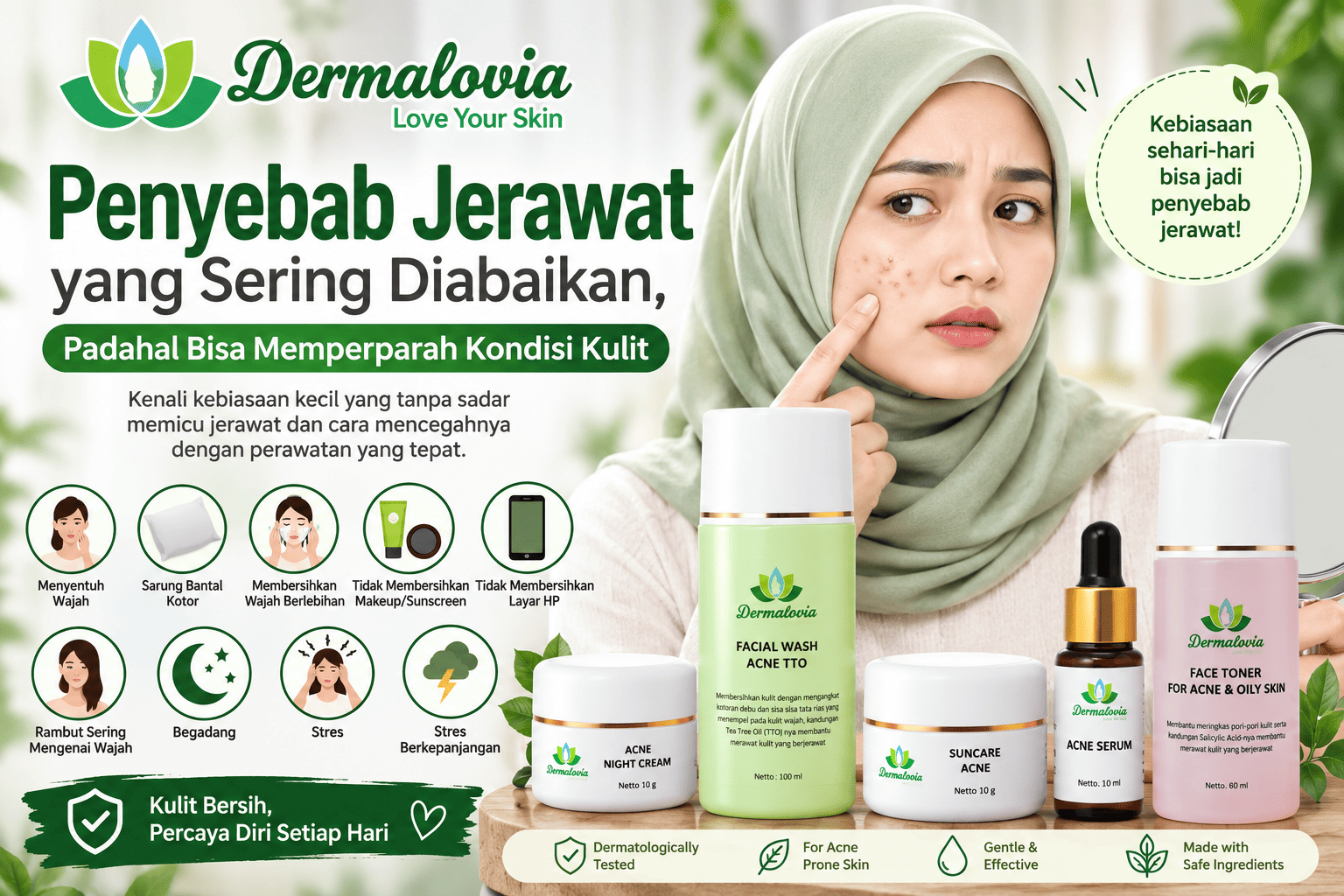 Penyebab Jerawat yang Sering Diabaikan, Padahal Bisa Memperparah Kondisi Kulit