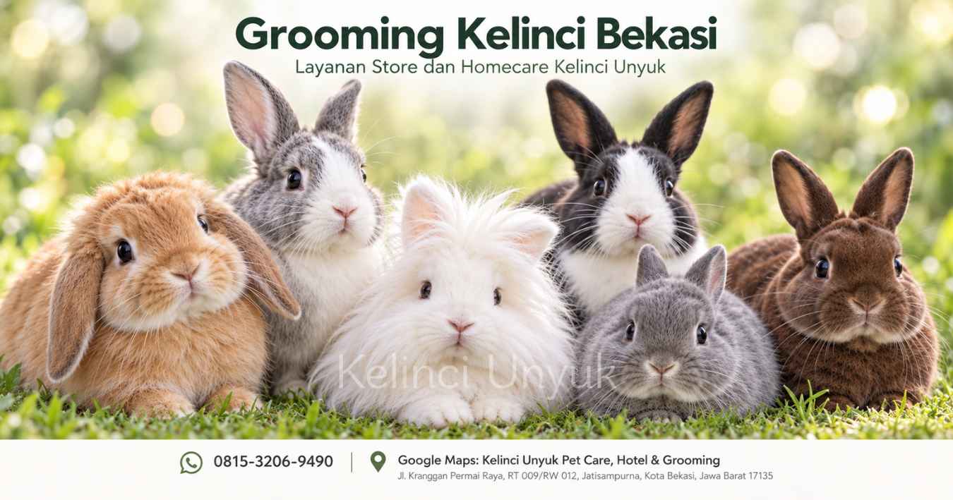 Grooming Kelinci Bekasi, Layanan Store dan Homecare Kelinci Unyuk
